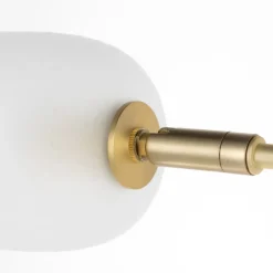 Lucande Gulvlamper|Gulvlamper > Taylan gulvlampe af jern, glasskærm