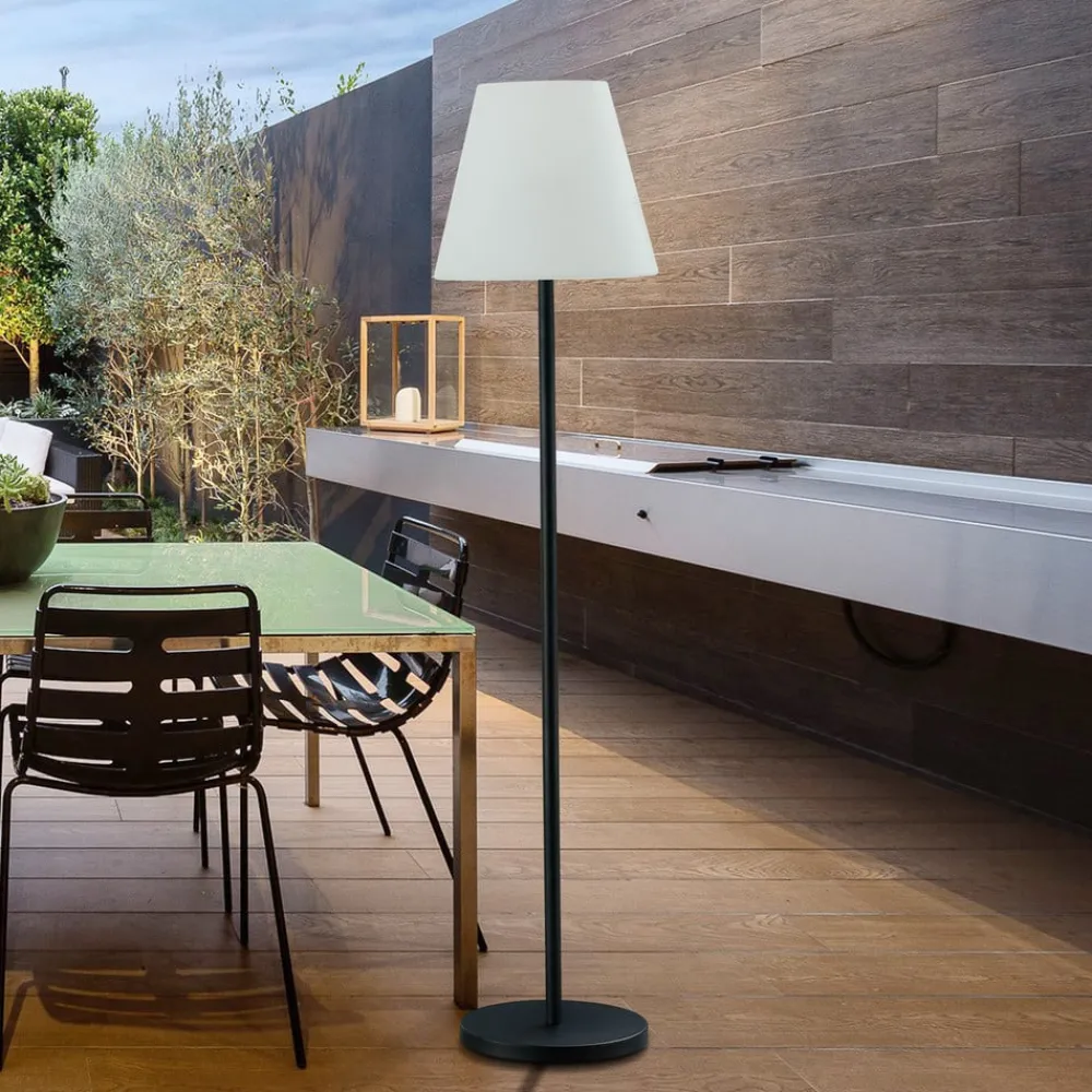 Lucande Terrassebelysning > terrasselampe Jaimy, sort, aluminium, 150 cm