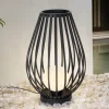 Lucande Terrassebelysning > terrasselampe Marrin, sort, metal, Ø 46cm