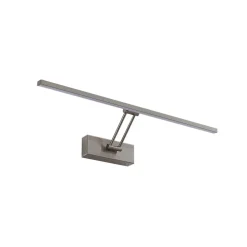 Væglamper|Væglamper ^ Lucande Thibaud LED-gallerilampe, nikkel, 51,4 cm