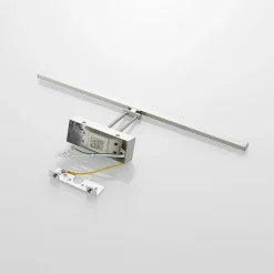 Væglamper|Væglamper ^ Lucande Thibaud LED-gallerilampe, nikkel, 51,4 cm