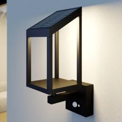 Lucande Solcelle Lampe Med Sensor|Væglampe Med Sensor > Timeo LED-udendørs væglampe med solcelle