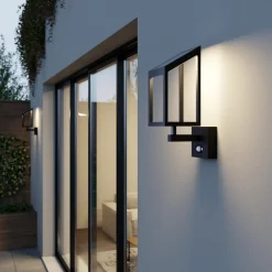 Lucande Solcelle Lampe Med Sensor|Væglampe Med Sensor > Timeo LED-udendørs væglampe med solcelle