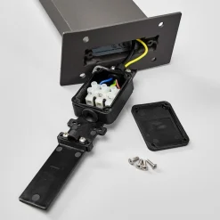 Gadebelysning Med Sensor|Gadebelysning ^ Lucande Timm LED-vejlampe, sensor, 100 cm, antracit, IP54