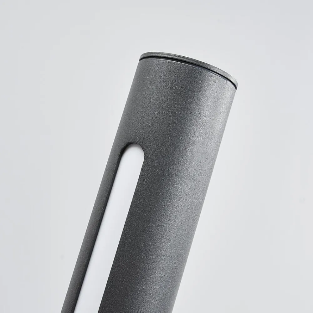 Lucande Gadebelysning > Tomas LED-vejlampe, 75 cm, mørkegrå, IP54