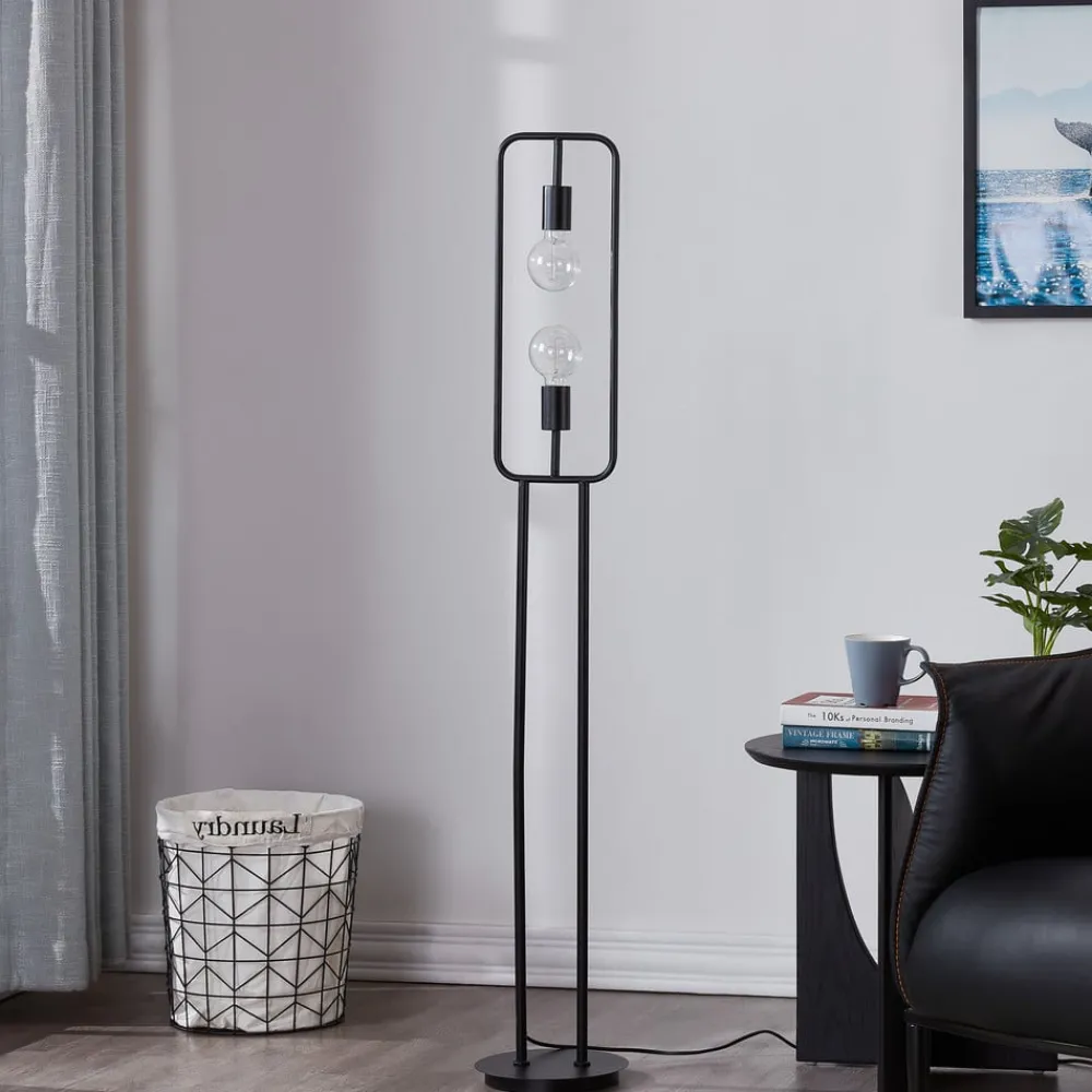 Lucande Gulvlamper|Gulvlamper > Tornike gulvlampe, 2 lyskilder, jern