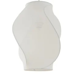 Lucande Pendellamper|Pendellamper > Tovina hængelampe, tekstil, hvid, Ø35cm
