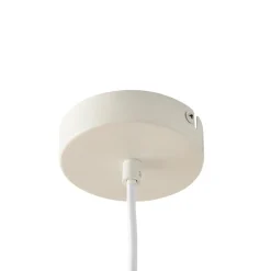 Lucande Pendellamper|Pendellamper > Tovina hængelampe, tekstil, hvid, Ø35cm