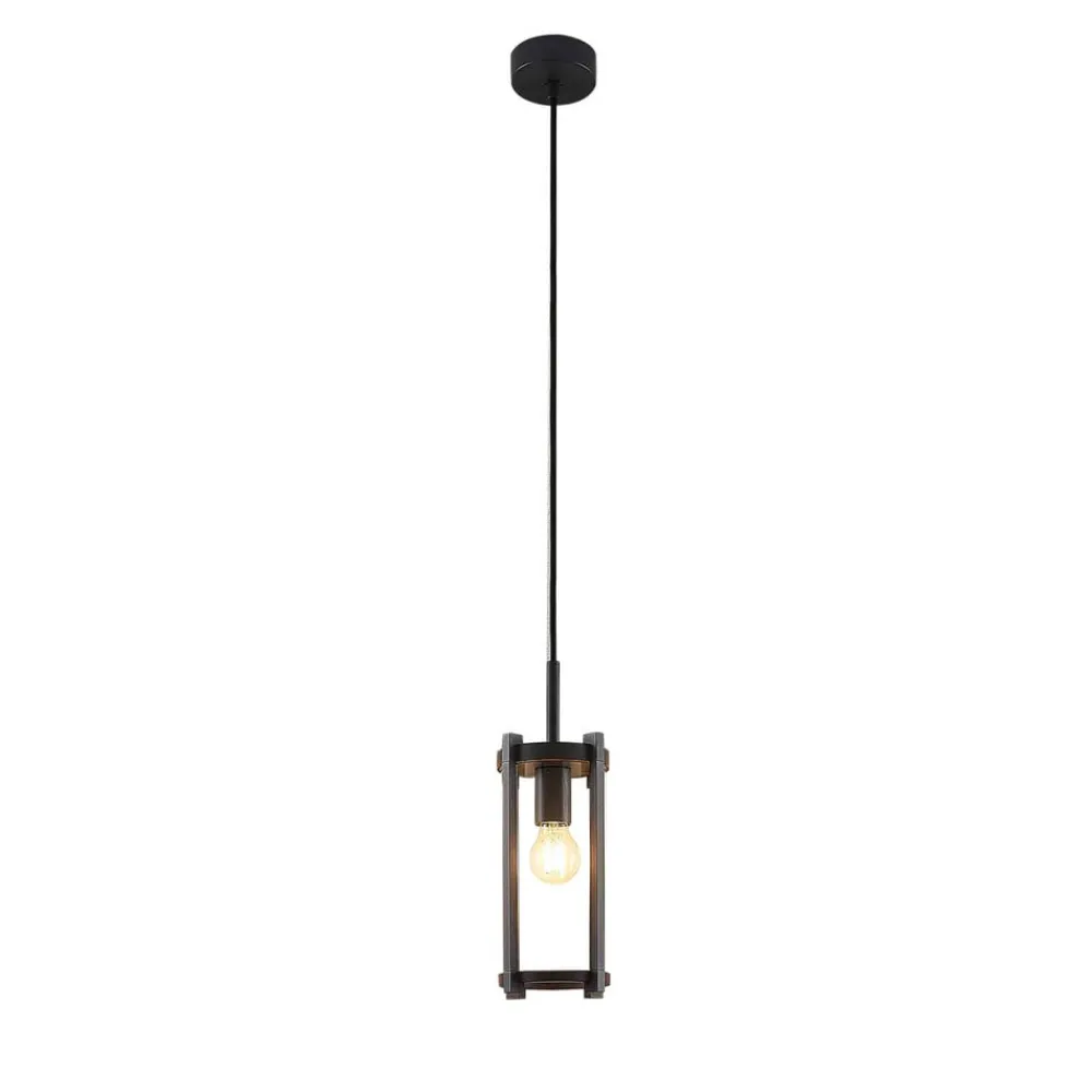Lucande Udendørs Pendellamper > udendørs hængelampe Brienne, antracit, aluminium, Ø 15cm