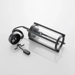 Lucande Udendørs Pendellamper > udendørs hængelampe Brienne, antracit, aluminium, Ø 15cm