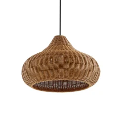 Lucande Terrassebelysning|Udendørs Pendellamper > udendørs hængelampe Taniola, 1 lyskilde, beige, rattan, IP44