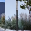Lygtepæle ^ Lucande udendørslampe Alivaro, sort, 220 cm, E27, IP65