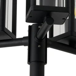 Lucande Lygtepæle > udendørslampe Siveta, 240 cm, 3 lyskilder, sort, E27, IP65