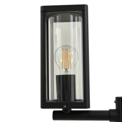 Lucande Lygtepæle > udendørslampe Siveta, 240 cm, 2 lyskilder, sort, E27, IP65