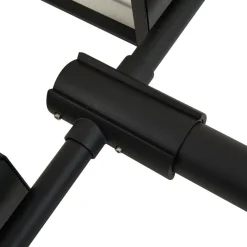 Lucande Lygtepæle > udendørslampe Siveta, 240 cm, 2 lyskilder, sort, E27, IP65