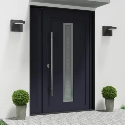 Terrassebelysning ^ Lucande udendørs LED-væglampe Belna, metal, IP65, antracit