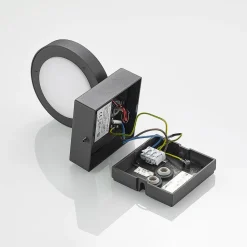 Væglampe Med Sensor|Væglamper ^ Lucande udendørs LED-væglampe Belna, metal, sensor, IP54