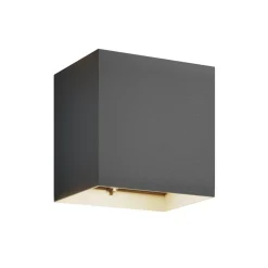Lucande Terrassebelysning > udendørs LED-væglampe Evie, 14 cm, antracit, op/ned