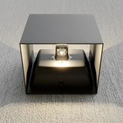 Lucande Terrassebelysning > udendørs LED-væglampe Evie, 14 cm, antracit, op/ned