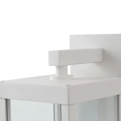 Terrassebelysning|Væglamper ^ Lucande udendørs LED-væglampe Ferdinand, hvid, metal, 38 cm