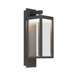 Lucande Terrassebelysning|Væglamper > udendørs LED-væglampe Ferdinand, grå, metal, 38 cm