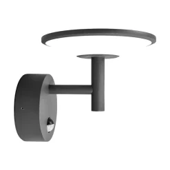 Lucande Væglampe Med Sensor|Terrassebelysning > udendørs LED-væglampe Fenia, sensor, IP54, antracit