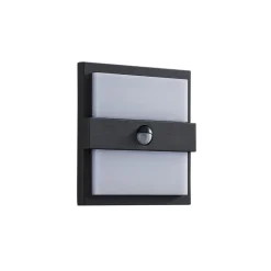 Lucande Væglamper > udendørs LED-væglampe Gylfi, 20 cm, sort, sensor
