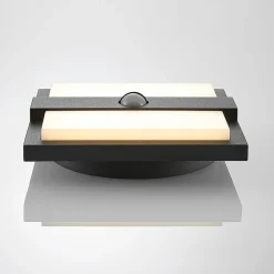 Lucande Væglamper > udendørs LED-væglampe Gylfi, 20 cm, sort, sensor