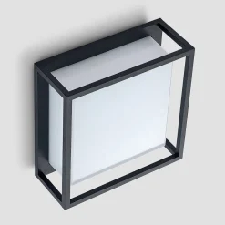 Lucande Terrassebelysning|Væglamper > udendørs LED-væglampe Ilirian, antracit, aluminium, 25 cm