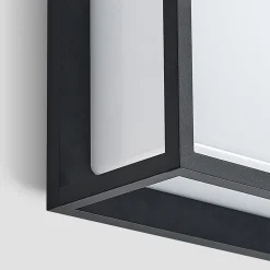 Lucande Terrassebelysning|Væglamper > udendørs LED-væglampe Ilirian, antracit, aluminium, 25 cm