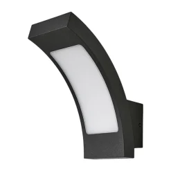 Lucande Væglamper > udendørs LED-væglampe Juvia, 19 cm, antracit, IP54