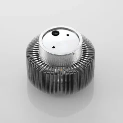 Terrassebelysning|Væglamper ^ Lucande udendørs LED-væglampe Keany, metal, Ø 16 cm, IP54