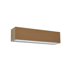 Lucande Terrassebelysning > udendørs LED-væglampe Lengo, 25 cm, brun, down, 3000K