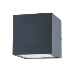 Væglamper ^ Lucande udendørs LED-væglampe Merjem, 12 cm, op/ned, IP54