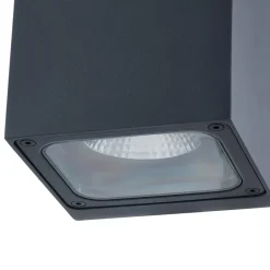 Væglamper ^ Lucande udendørs LED-væglampe Merjem, 12 cm, op/ned, IP54