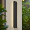 Lucande Terrassebelysning|Væglamper > udendørs LED-væglampe Melira, længde 60 cm, antracit