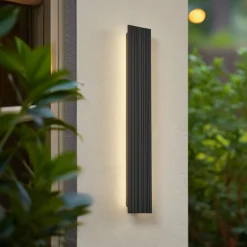 Lucande Terrassebelysning|Væglamper > udendørs LED-væglampe Melira, længde 60 cm, antracit