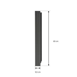 Lucande Terrassebelysning|Væglamper > udendørs LED-væglampe Melira, længde 60 cm, antracit