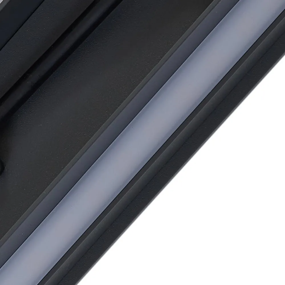 Terrassebelysning ^ Lucande udendørs LED-væglampe Melira, højde 100 cm, antracit