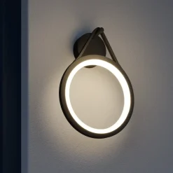 Lucande Terrassebelysning|Væglamper > udendørs LED-væglampe Mirco, 30 cm, sort, IP65