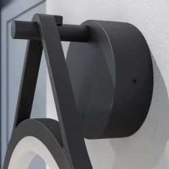 Lucande Terrassebelysning|Væglamper > udendørs LED-væglampe Mirco, 30 cm, sort, IP65