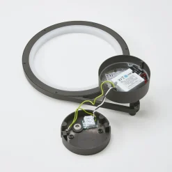 Lucande Terrassebelysning|Væglamper > udendørs LED-væglampe Mirco, 30 cm, sort, IP65