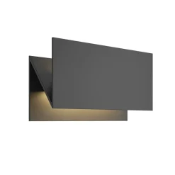 Lucande Terrassebelysning|Væglamper > udendørs LED-væglampe Meja, sort, metal, IP54