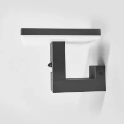Lucande Væglampe Med Sensor|Terrassebelysning > udendørs LED-væglampe Olesia, 15 cm, sensor, IP54