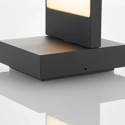 Lucande Terrassebelysning|Væglamper > udendørs LED-væglampe Silvan, antracit, IP65, 14 cm