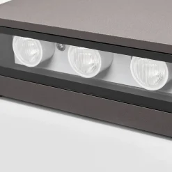 Væglamper ^ Lucande udendørs LED-væglampe Trixy, antracit, metal, IP54