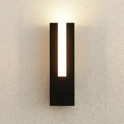 Lucande Terrassebelysning|Væglamper > udendørs LED-væglampe Virgalia, 31 cm, antracit, IP65