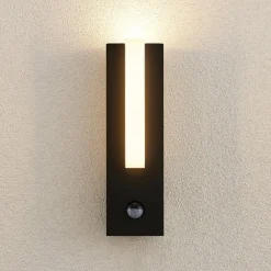 Lucande Væglampe Med Sensor|Terrassebelysning > udendørs LED-væglampe Virgalia, bevægelsessensor, IP54