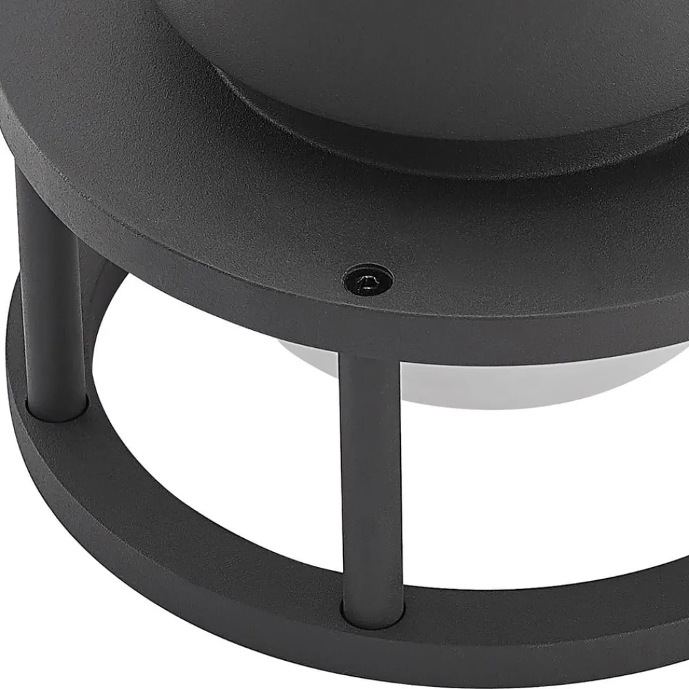 Lucande Terrassebelysning|Udendørs Loftlamper > udendørs loftlampe Berenike, Ø 17 cm, grå, GX53