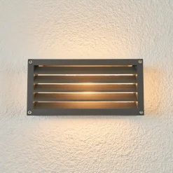 Lucande Terrassebelysning|Væglamper > udendørs væglampe Aurelien, hvid, glas, 12,5 cm, IP54